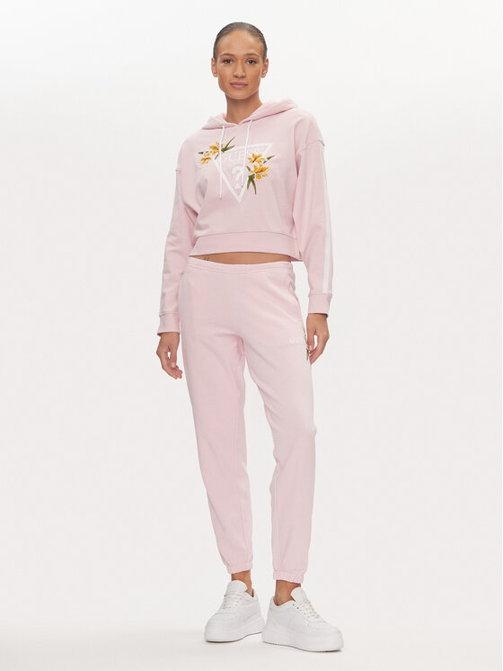 Guess Guess Суитшърт Zoey V4GQ04 KC6V1 Розов Regular Fit