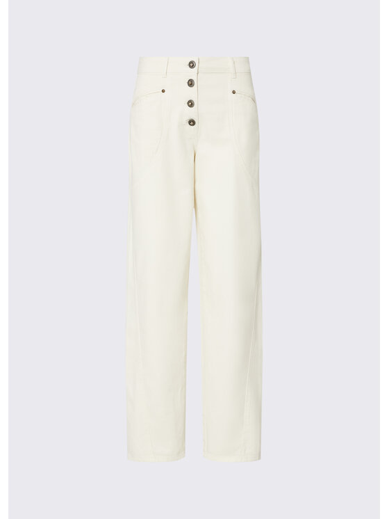 Liu Jo Liu Jo Pantaloni di tessuto WF6114T1819X0659 Bianco Regular Fit