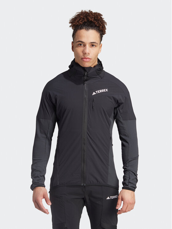 adidas Fleecová mikina IB1860 Čierna Slim Fit
