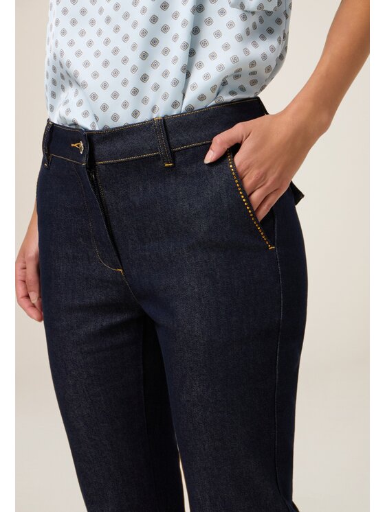 Oltre Oltre Jeansy P407R108739N034 Niebieski Regular Fit