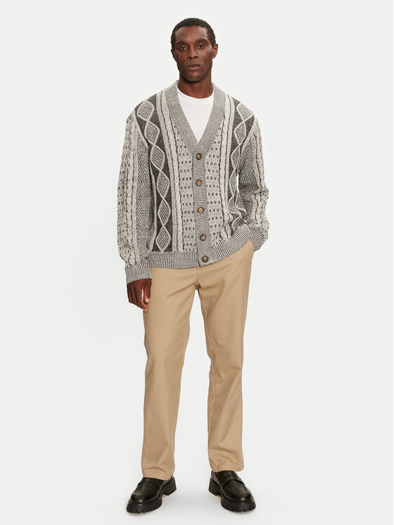 Brave Soul Brave Soul Kardigāns MK-248ASHBERY Pelēks Regular Fit