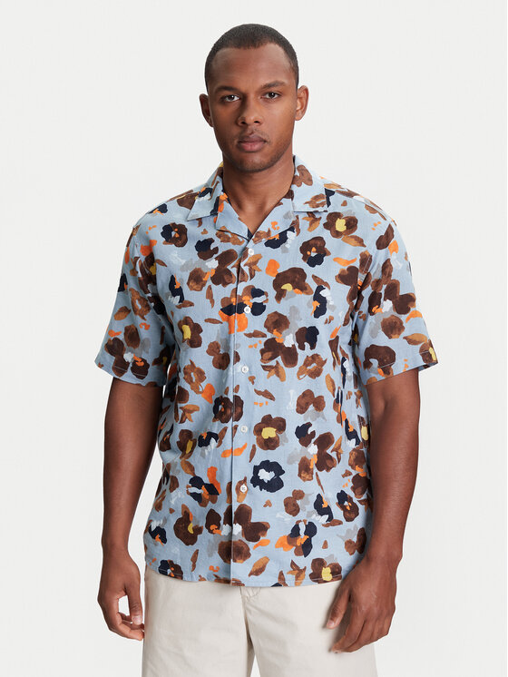 United Colors Of Benetton United Colors Of Benetton Πουκάμισο 5HPWUQ05B Μπλε Regular Fit