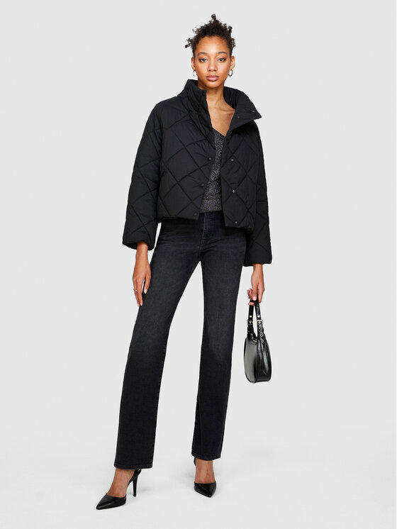 Sisley Sisley Kurtka zimowa 2WDYLN02M Czarny Wide Fit