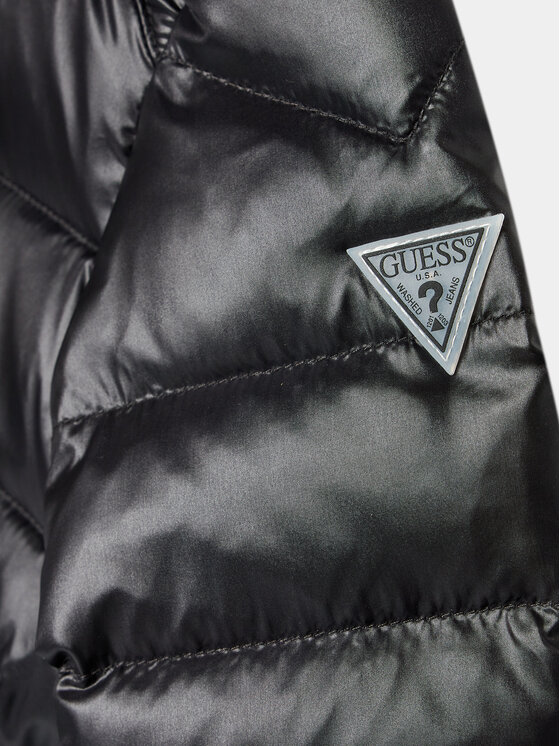 Guess Guess Μπουφάν πουπουλένιο K3BL06 WB080 Μαύρο Regular Fit