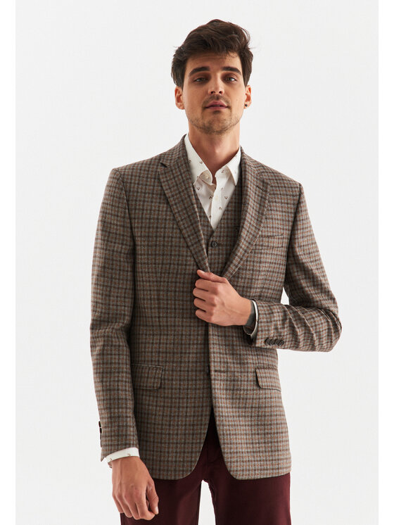 Pako Lorente Pako Lorente Marynarka P22WP-3X-025 Brązowy Slim Fit