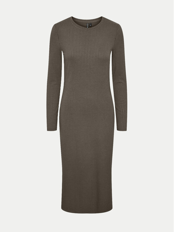 Pieces Každodenné šaty Kylie 17126214 Hnedá Slim Fit