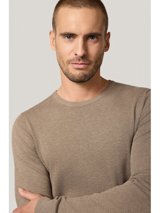 Próchnik Próchnik Sweter PM16 SW073225000065 Beżowy Regular Fit