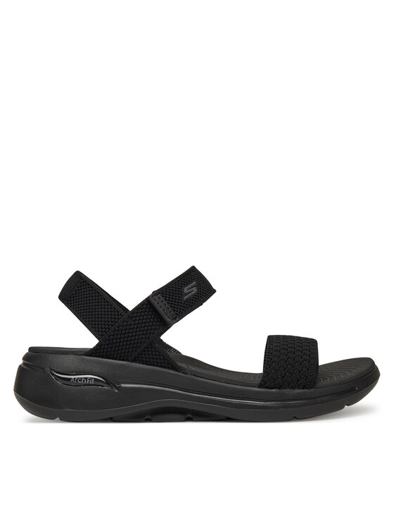 Skechers Skechers Sandali Go Walk Arch Fit Sandal - Polished Nero