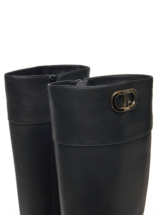 TWINSET TWINSET Kozaki 242TGT030 Czarny