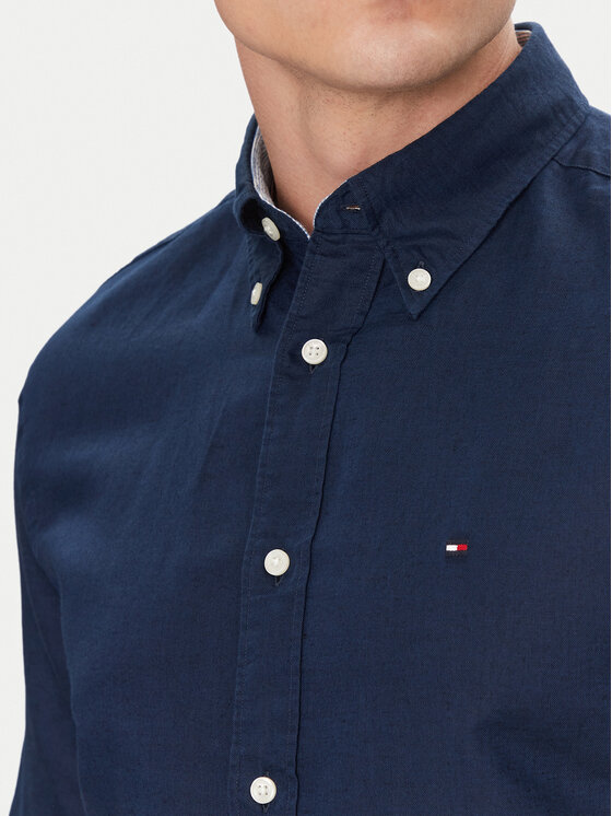 Tommy Hilfiger Tommy Hilfiger Krekls MW0MW40703 Tumši zils Regular Fit