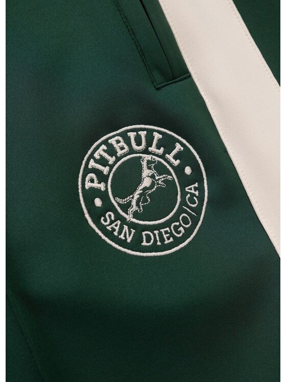 PITBULL PITBULL Szorty materiałowe Szorty dresowe Oldschool SAN DIEGO CA XL Zielony Regular Fit
