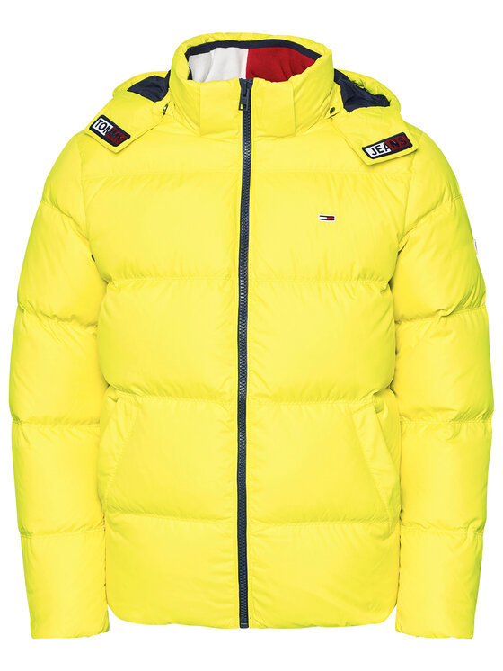Tommy Jeans Pūkinė striukė Essential DM0DM08762 Geltona Regular Fit •  Modivo.lt