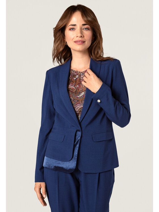 QUIOSQUE QUIOSQUE Sako 1023011 ANGE JACKET Tmavomodrá Regular Fit