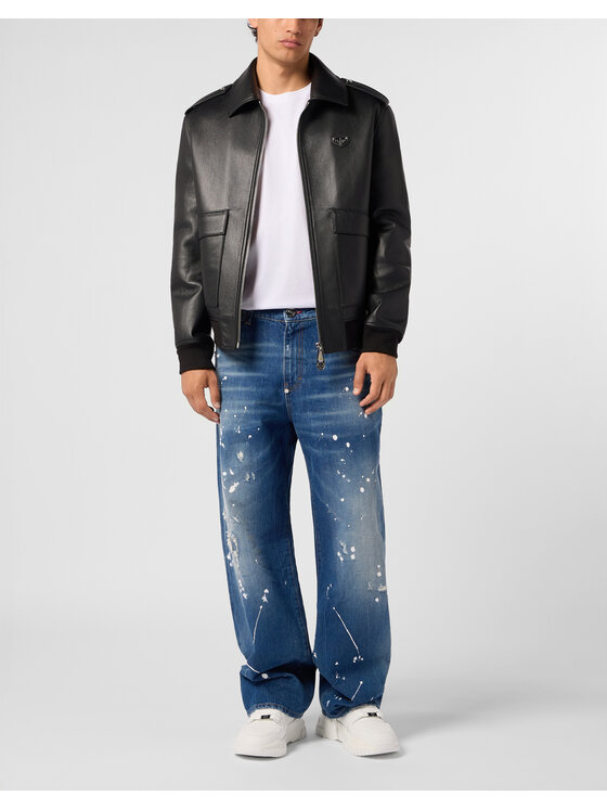 PHILIPP PLEIN PHILIPP PLEIN Kurtka puchowa 31477 Czarny Regular Fit