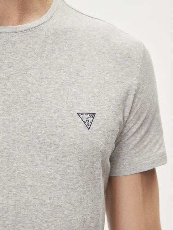 Guess Guess Tričko Caleb U97M00 KCD31 Sivá Slim Fit