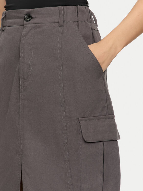 Brave Soul Brave Soul Midi szoknya LSKW-272NANCYCHA Szürke Regular Fit