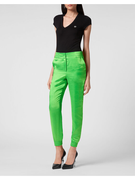 PHILIPP PLEIN PHILIPP PLEIN Joggers 4921 Verde Regular Fit