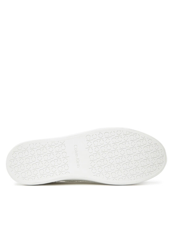Calvin Klein Calvin Klein Sneakersy Vulc Lace Up Mono Pu HW0HW02573 Biały