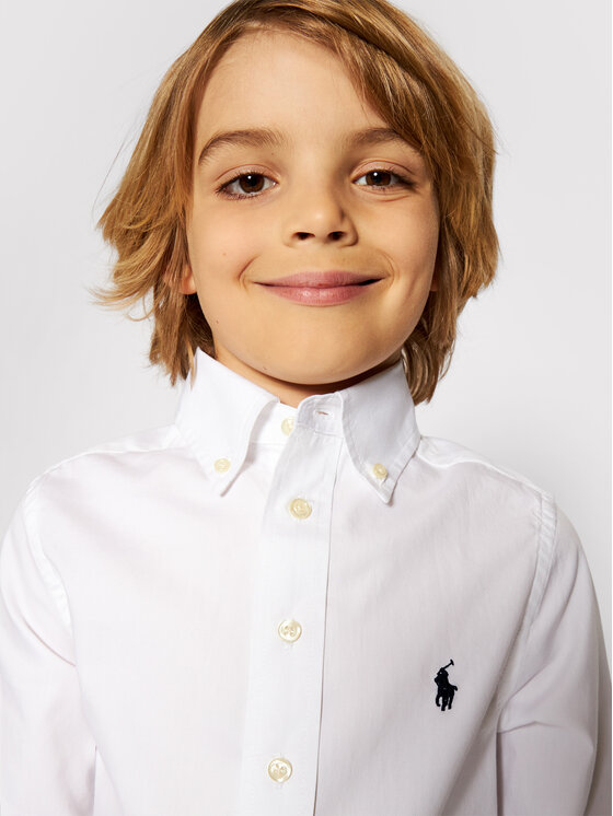 Polo Ralph Lauren Polo Ralph Lauren Marškiniai 323819238001 Balta Slim Fit