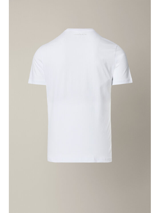 Lancerto Lancerto T-Shirt Blaine TS073126000010 Biały Regular Fit