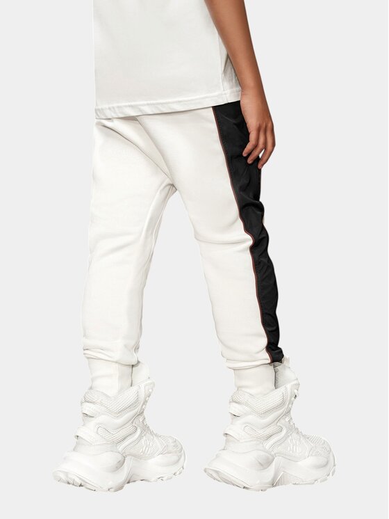 MADE BY SOCIETY MADE BY SOCIETY Ścierka Pantaloni joggers - P36733 Biały Basic Fit