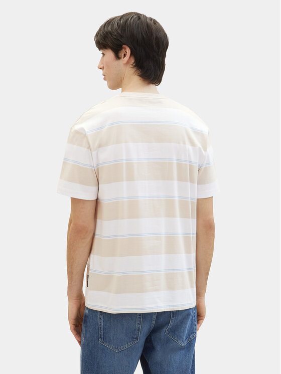 Tom Tailor Denim Tom Tailor Denim Marškinėliai 1040844 Smėlio Relaxed Fit