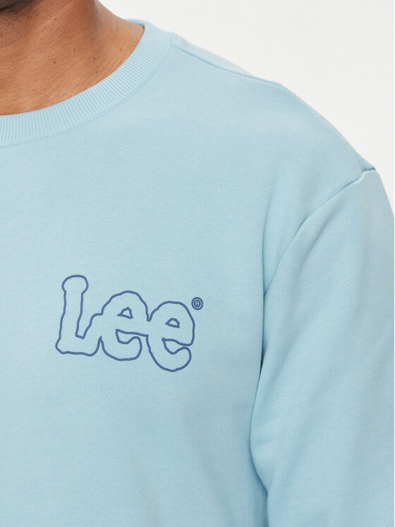 Lee Lee Bluza Wobbly 112349357 Błękitny Regular Fit