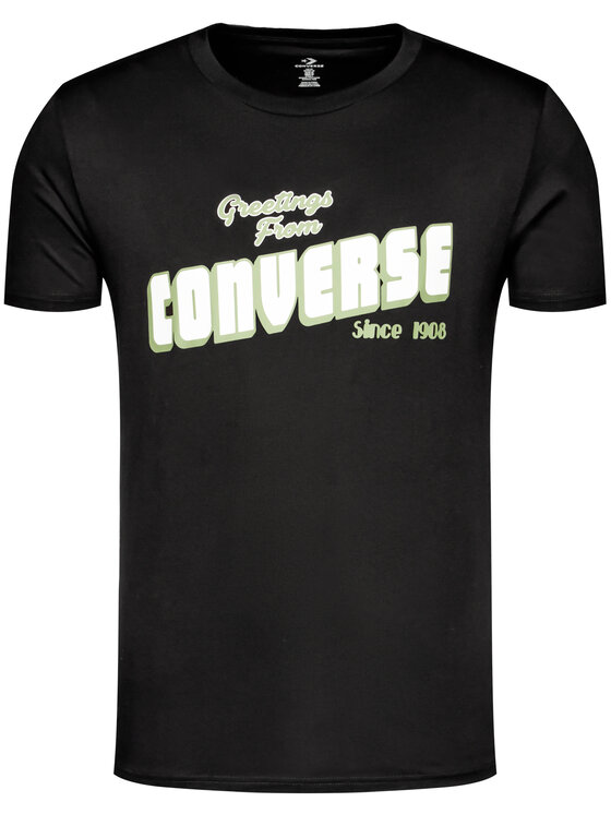Converse Converse T-shirt Greetings 10019604-A02 Nero Regular Fit