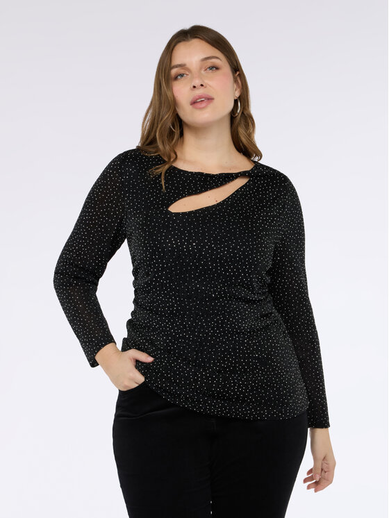 Fiorella Rubino Fiorella Rubino T-shirt G01RL008821N033 Nero Slim Fit