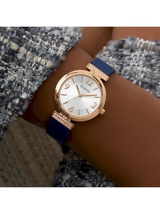 Guess Guess Hodinky GW0912L Tmavomodrá