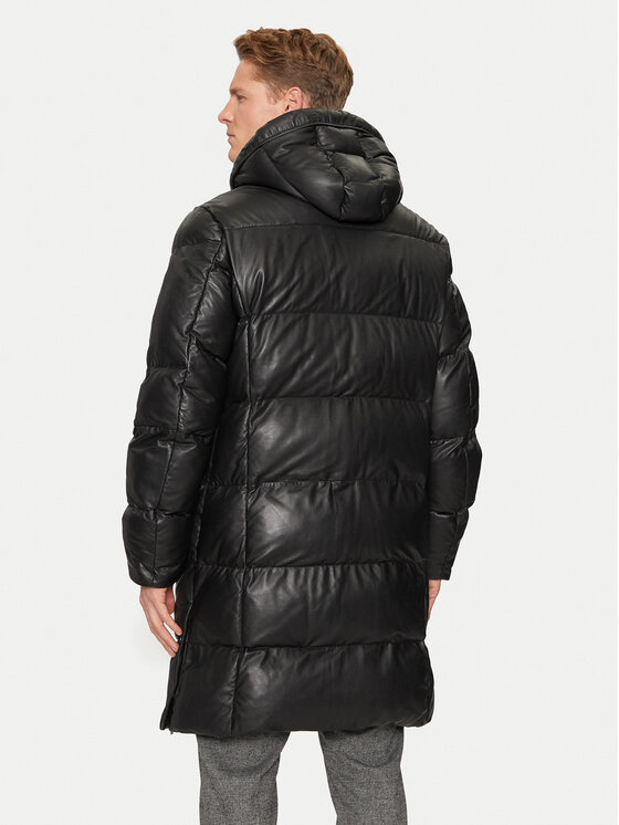 Milestone Milestone Kurtka skórzana Piero 431040 20740 Czarny Regular Fit