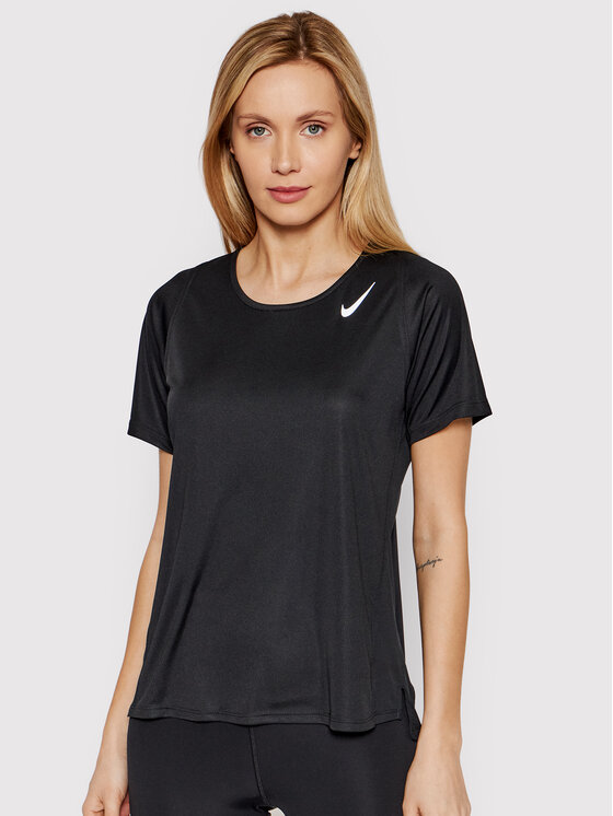 Nike Maglietta tecnica Race DD5927 Nero Slim Fit Modivo