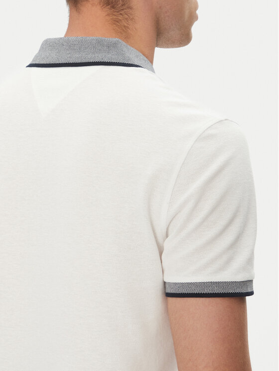 Tommy Hilfiger Tommy Hilfiger Polo MW0MW33140 Biały Regular Fit