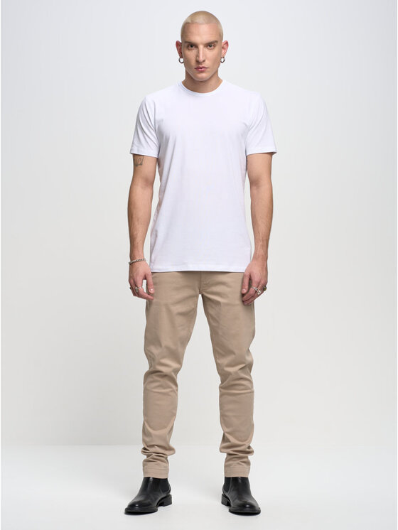BIG STAR BIG STAR T-Shirt supiclassic_101 Biały Basic Fit