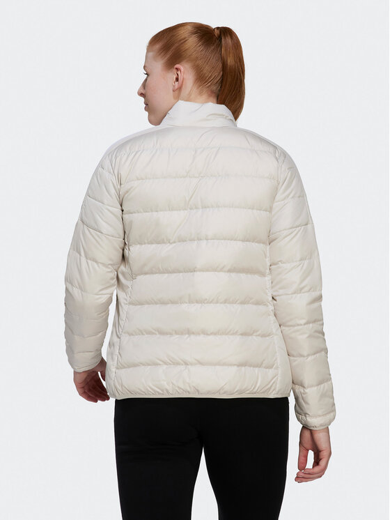 adidas adidas Пухено яке Essentails Down HK4664 Екрю Slim Fit