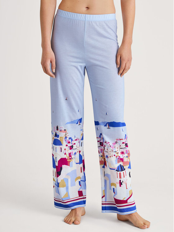 Calida Calida Pyžamové nohavice 29172 Modrá Regular Fit