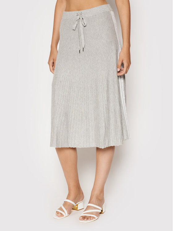 MICHAEL Michael Kors Fustă trapez MU1701O8S8 Gri Regular Fit Femei imagine noua