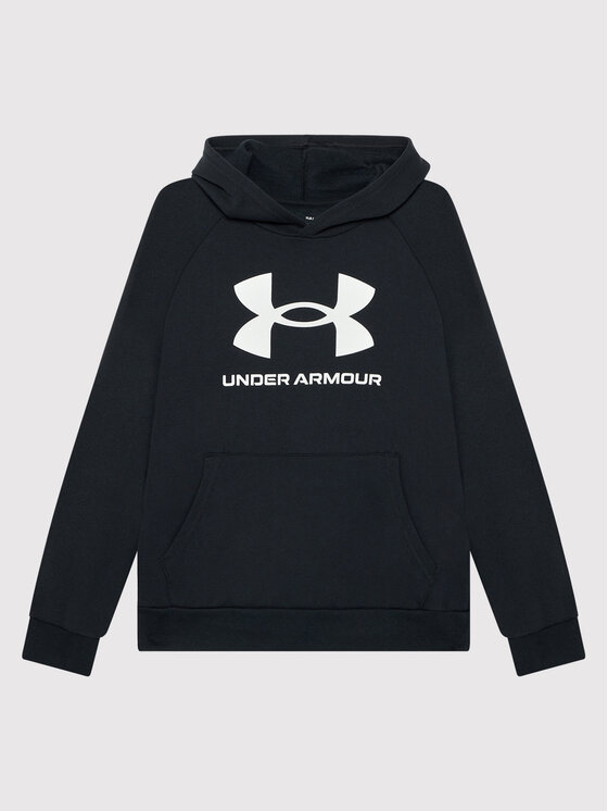 Under Armour Under Armour Pulóver Ua Rival Fleece Big Logo 1357585 Fekete Loose Fit