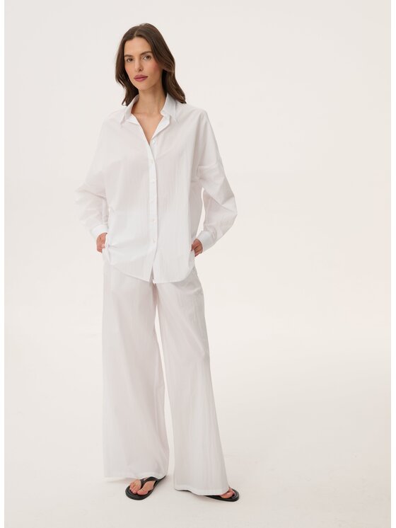 LEBRAND LEBRAND Koszula Meryl Biały Regular Fit