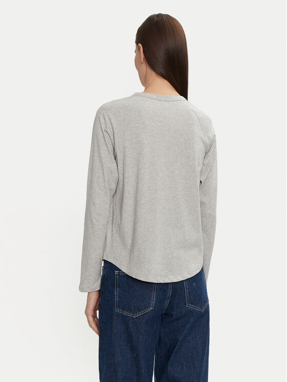 Gap Gap Bluzka 534389-02 Szary Relaxed Fit