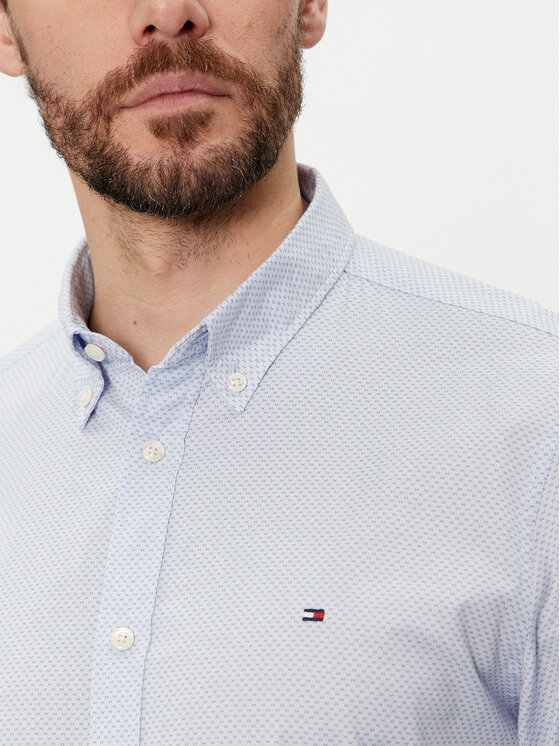 Tommy Hilfiger Tommy Hilfiger Koszula MW0MW33762 Błękitny Regular Fit