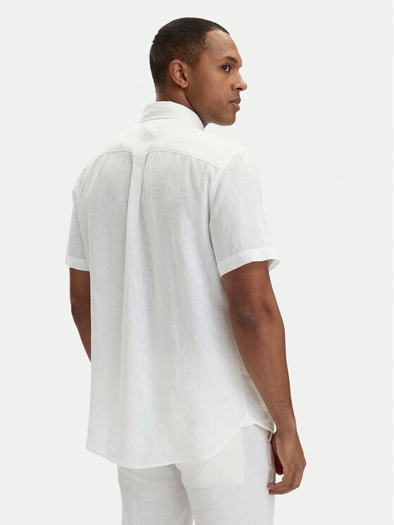 Tommy Hilfiger Tommy Hilfiger Риза MW0MW41531 Бял Regular Fit