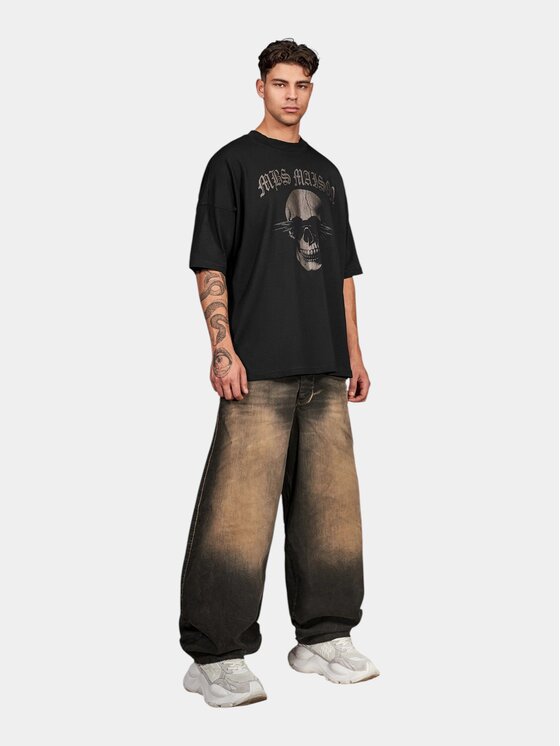 MADE BY SOCIETY MADE BY SOCIETY T-Shirt Feral OMEN - T17966 Czarny Basic Fit