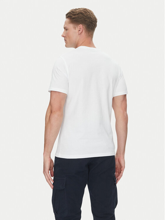 Barbour Barbour T-shirt Devon MTS1391WH11 Bijela Regular Fit