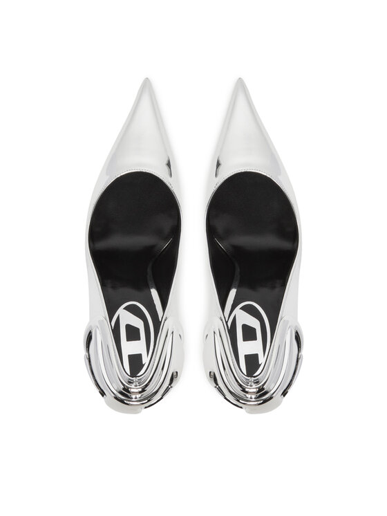 Diesel Diesel High Heels D-Ten&Half P Y03426P1660 Silberfarben