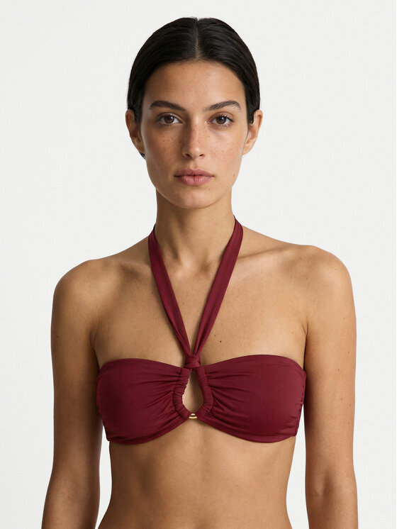 Guess Guess Gornji del bikini E6GJ15 KF590 Bordo rdeča