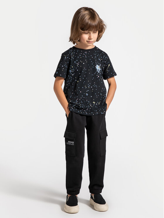 Coccodrillo Coccodrillo Melegítő alsó ZC4120201WBK Fekete Regular Fit