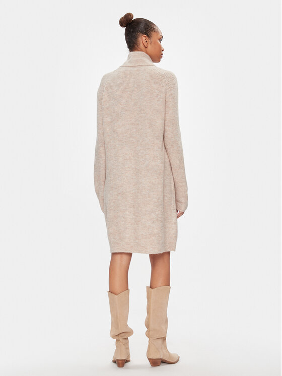 ONLY ONLY Плетена рокля 15306945 Бежов Relaxed Fit