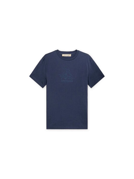 Trussardi Trussardi T-Shirt G0278300125N034 Niebieski Regular Fit