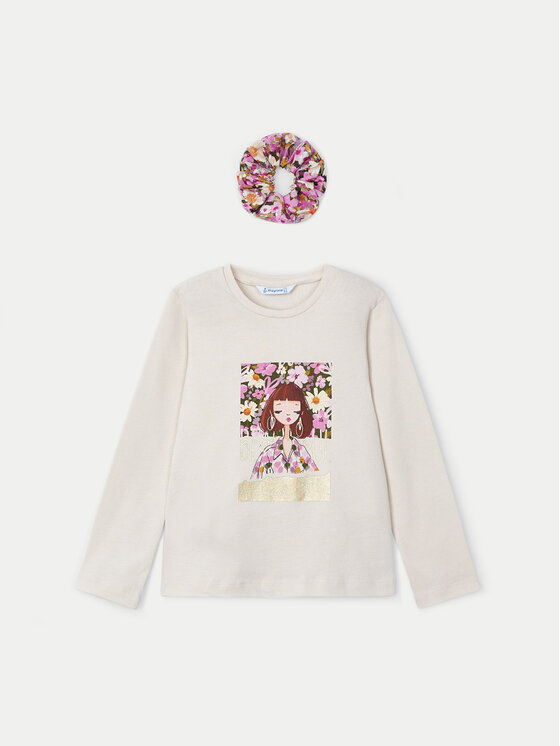 Mayoral Mayoral Bluse 4069 Beige Regular Fit